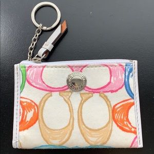 Coach key chain wallet